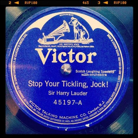 Random Record Pick: Sir Harry Lauder, Stop Your Tickling, Jock! / She Is My Rose #vinyl #instavinyl #vinylgram #78rpm #victor #vaudeville #scottish
