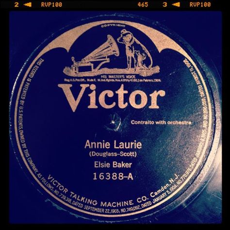 Random Record Pick: Elsie Baker, Annie Laurie / Ben Bolt #vinyl #instavinyl #vinylgram #78rpm #victor #vaudeville #vocals