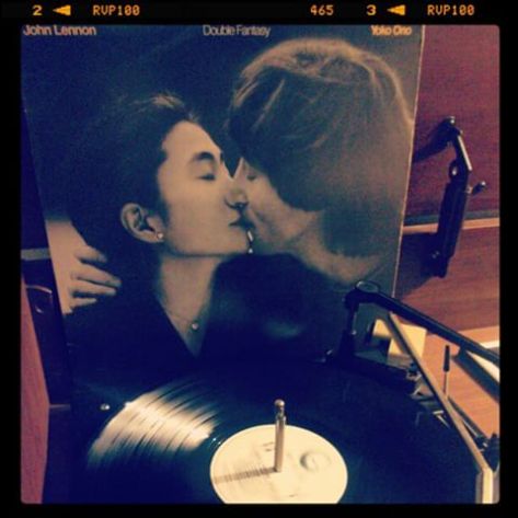 Vinyl record of John Lennon, Double Fantasy.