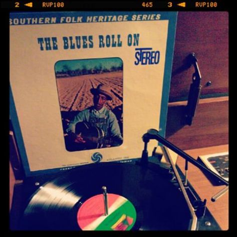 Vinyl record of The Blues Roll On.