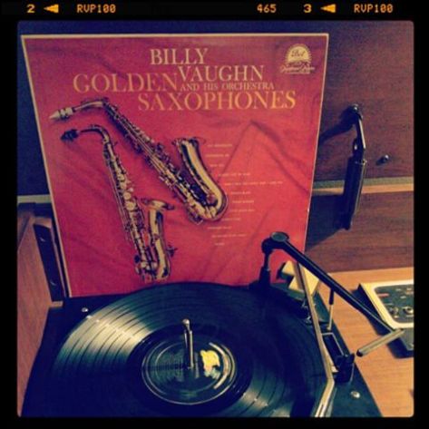 Vinyl record of Billy Vaughn and His Orchestra, Golden Saxophones.