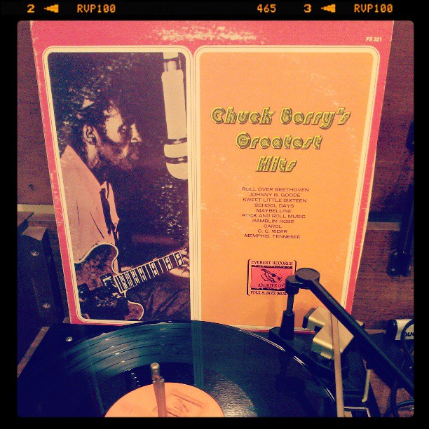 Vinyl record of Chuck Berry's Greatest Hits.