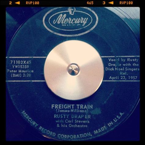 Random Record Pick: Rusty Draper, Freight Train / Seven Come Eleven #vinyl #45rpm #country #elizabethcotten #freighttrain