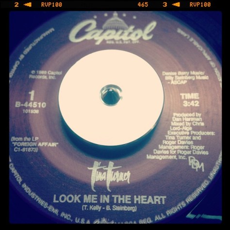 Random Record Pick: Tina Turner, Look Me In The Heart / Stronger Than The Wind #vinyl #45 #tinaturner #soul #rnb