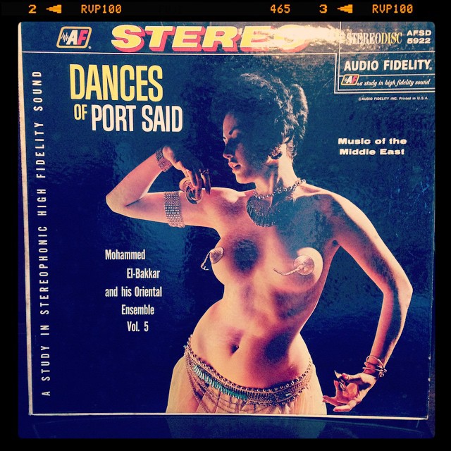 Vinyl record of Dances of Port Said, Music of the Middle East, Vol. 5.