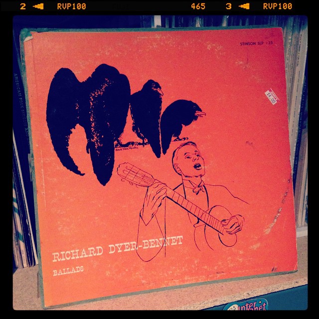 Vinyl record of Richard Dyer-Bennet, Ballads.
