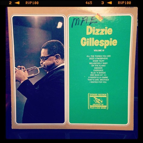 Random Record Pick: Dizzie Gillespie, Volume III #vinyl #jazz #dizzie