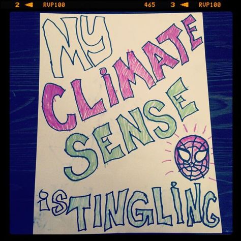 Chicago March for Science sign #spiderman #climatechange #science #chicago