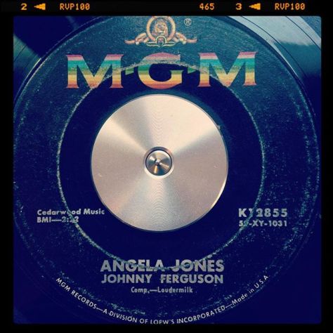 Random Record Pick: Johnny Ferguson, Angela Jones / Blue Serge and White Lace #vinyl #45rpm
