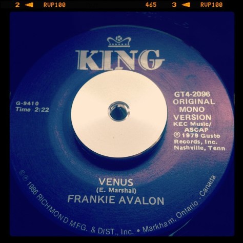 Random Record Pick: Frankie Avalon, Venus / Bobby Sox To Stockings #vinyl #45 #teenybopper