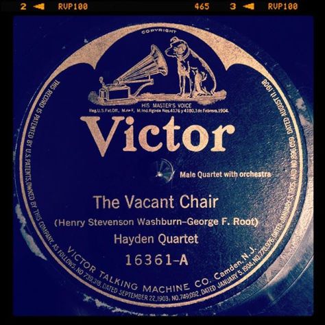 Random Record Pick: Hayden Quartet, The Vacant Chair / When You and I Were Young, Maggie #vinyl #instavinyl #vinylgram #78rpm #victor #quartet #vocals