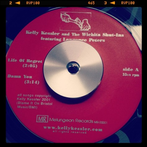 Random Record Pick: Kelly Kessler and the Wichita Shut-Ins featuring Lawrence Peters, Life of Regret / Damn You / Well Of Tears #vinyl #country