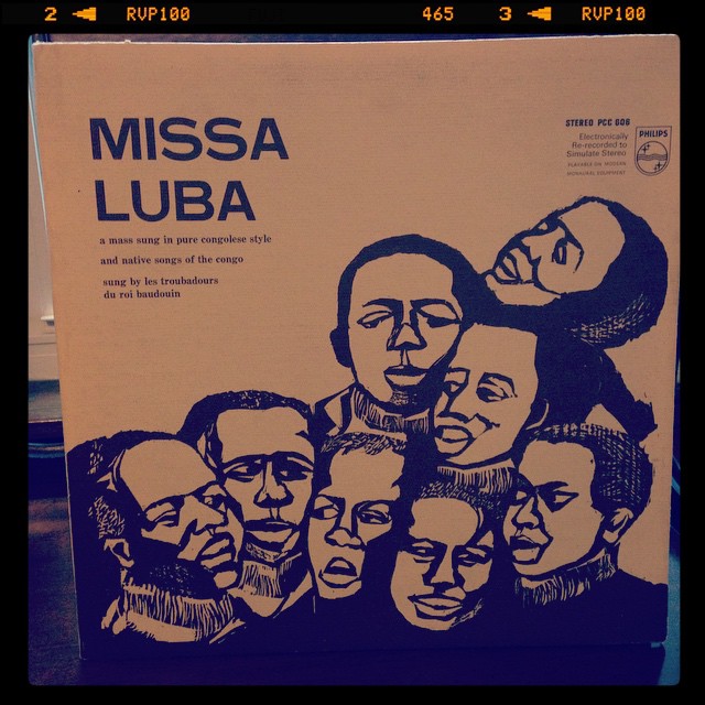 Vinyl record of Missa Luba, A Mass Sung in Pure Congolese Style.