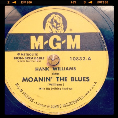 Random Record Pick: Hank Williams, Moanin' the Blues / Nobody's Lonesome for Me #vinyl #78 #hankwilliams #country #folkmusic