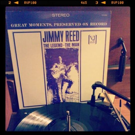 Vinyl record of Jimmy Reed, The Legend-The Man.