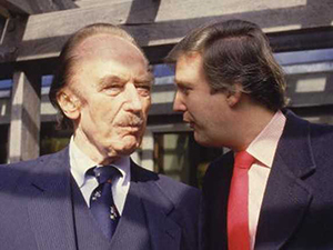 Trump and his father Fred
