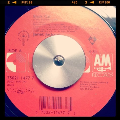Random Record Pick: Janet Jackson, Black Cat #vinyl #45 #janetjackson #rnb