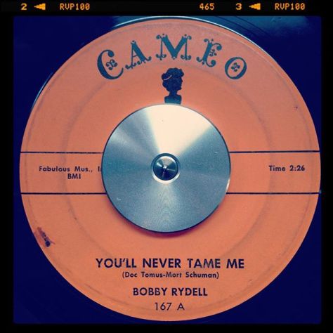Random Record Pick: Bobby Rydell, You'll Never Tame Me / Kissin' Time #vinyl #instavinyl #45rpm #rockabilly #rockandroll #teenidol #bobbyrydell