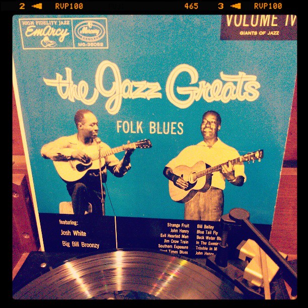 Vinyl record of The Jazz Greats, Folk Blues, Volume IV.