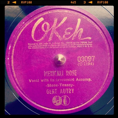 Random Record Pick: Gene Autry, Mexicali Rose / You're the only Star #vinyl #78 #geneautry #country #folkmusic #cowboy
