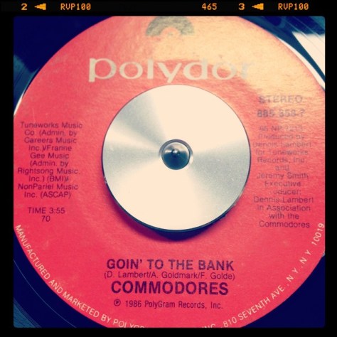 Random Record Pick: Commodores, Goin' To The Bank / Serious Love #vinyl #45 #commodores #funk #soul