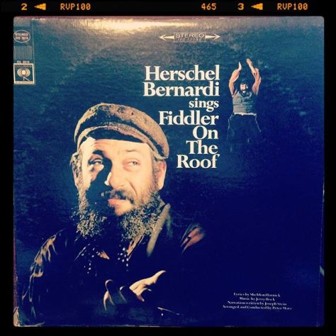 Random Record Pick: Herschel Bernardi Sings Fiddler On The Roof #vinyl #instavinyl #vinylgram #fiddlerontheroof #musicals #broadway