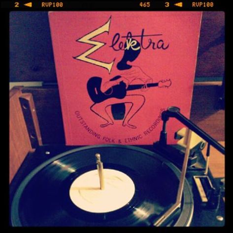 Vinyl record of Elektra Outstanding Folk & Ethnic Recordings.