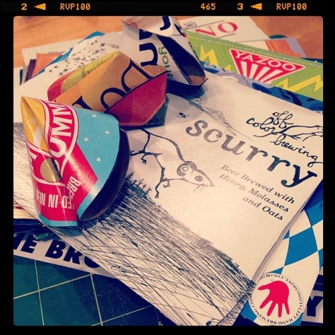 Making free handouts for the show this Friday at Beat Kitchen. Who needs a fortune?