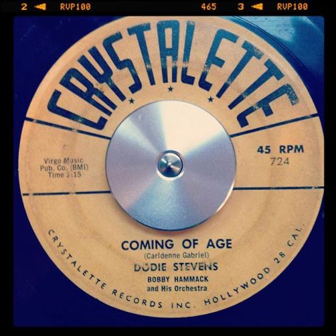 Random Record Pick: Dodie Stevens, Coming of Age / Pink Shoe Laces #vinyl #45rpm #rockandroll #rockabilly