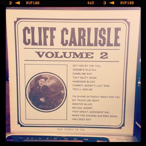 Random Record Pick: Cliff Carlisle, Volume 2 #vinyl #folkmusic #folk #country #cowboy #yodel #instavinyl #vinylgram #vinyljunkie #nowspinning #vinyligclub #recordcollection