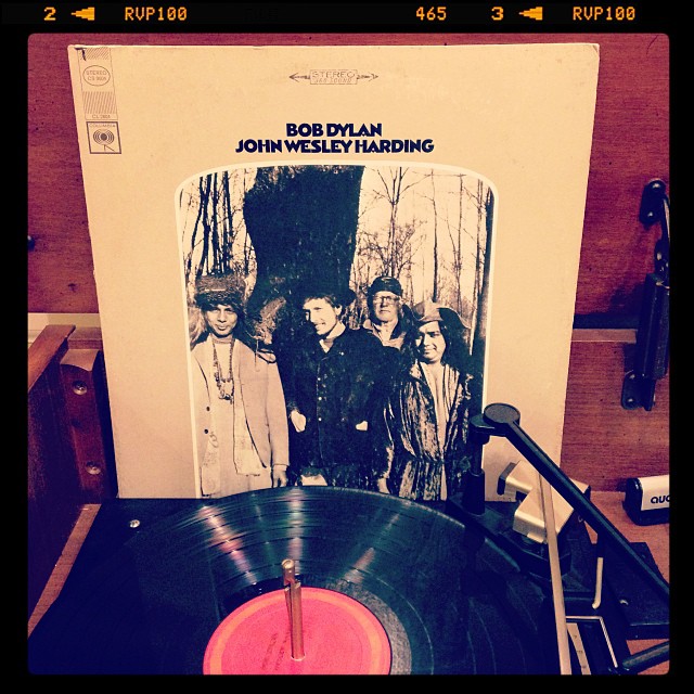 Vinyl record of Bob Dylan, John Wesley Harding.