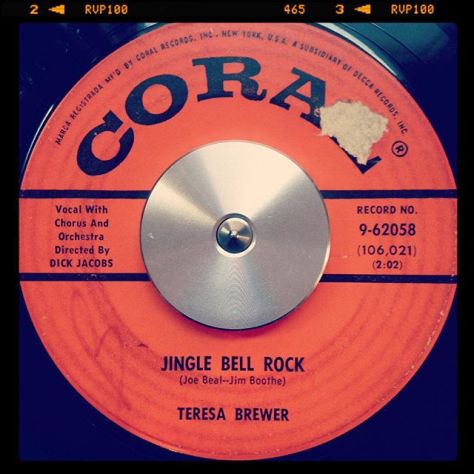 Random Record Pick: Teresa Brewer, Jingle Bell Rock / I Like Christmas #vinyl #instavinyl #vinylgram #45rpm #christmas #pop #jinglebellrock