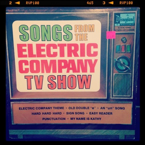 Random Record Pick: Songs from the Electric Company TV Show #vinyl