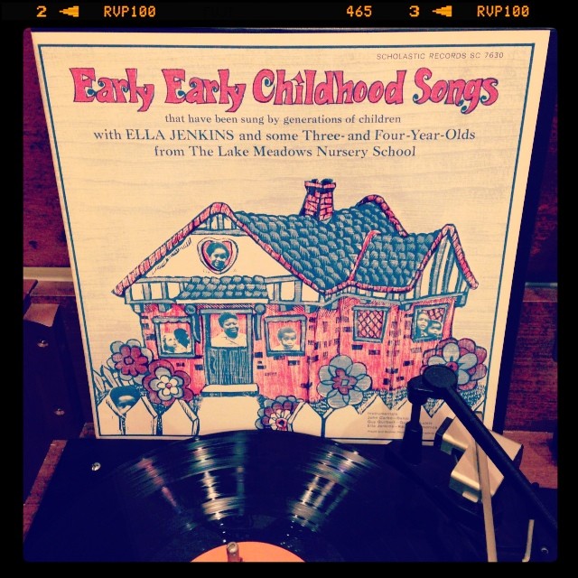 Vinyl record of Early Early Childhood Songs with Ella Jenkins.