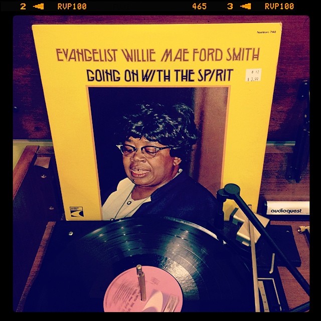 Vinyl record of Evangelist Willie Mae Ford Smith, Going On With The Spirit.