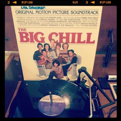 Vinyl record of The Big Chill Original Motion Picture Soundtrack.
