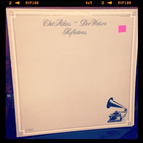 Random Record Pick: Chet Atkins and Doc Watson, Reflections #vinyl #country #guitar #chetatkins #docwatson