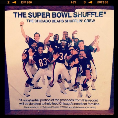 Random Record Pick: The Chicago Bears Shufflin' Crew, The Super Bowl Shuffle #vinyl #45 #chicago #85bears #football #nfl